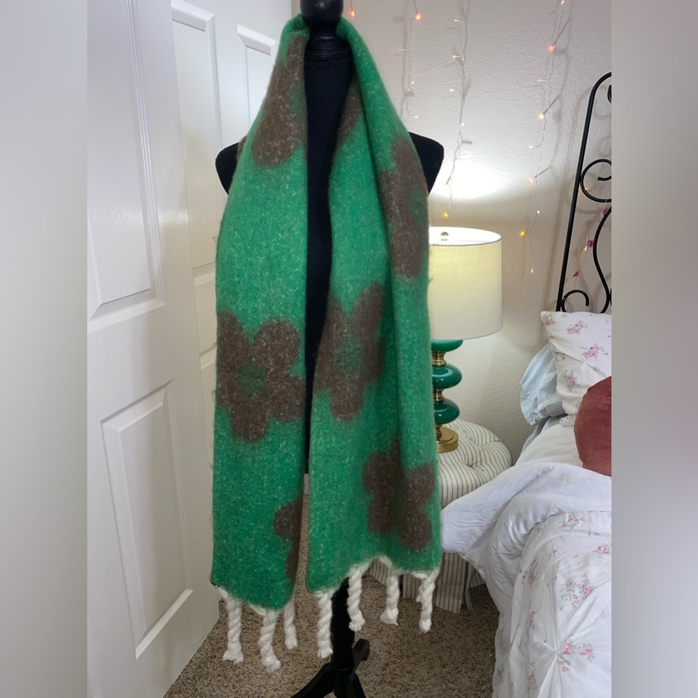 Floral Scarf - Green